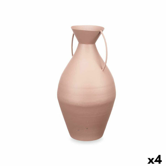 Vase Sand Steel 22 x 43 x 22 cm (4 Units) Gift Decor