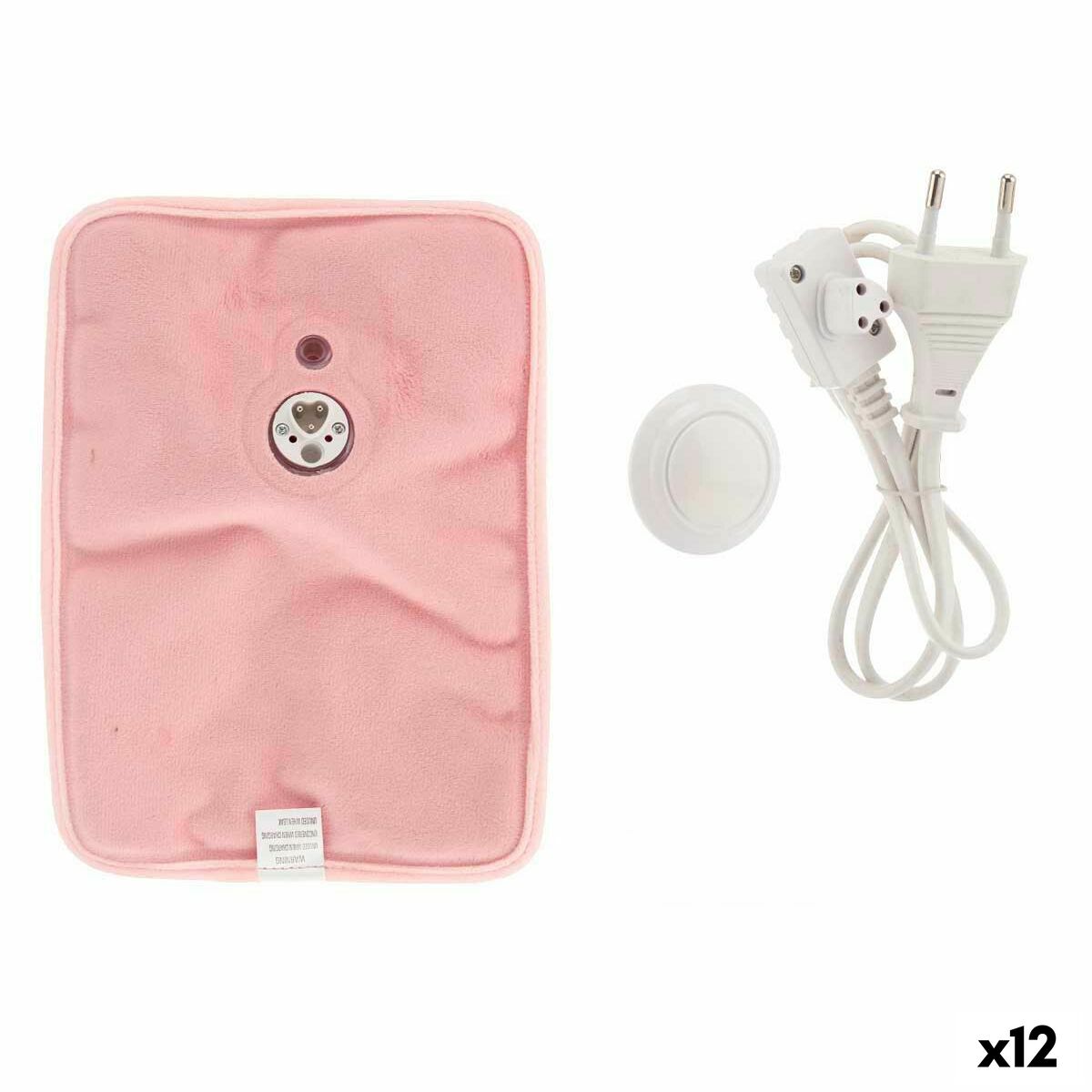 Electric Hot Water Bottle Hands Pink Plastic 380 W Velvet (12 Units)