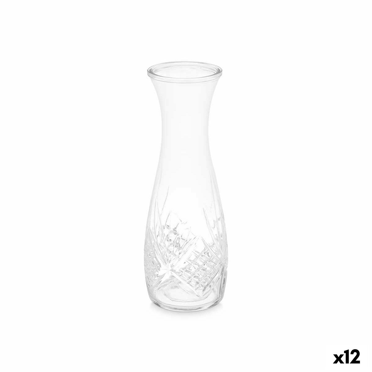 Jug Transparent Glass 1 L (12 Units) Vivalto