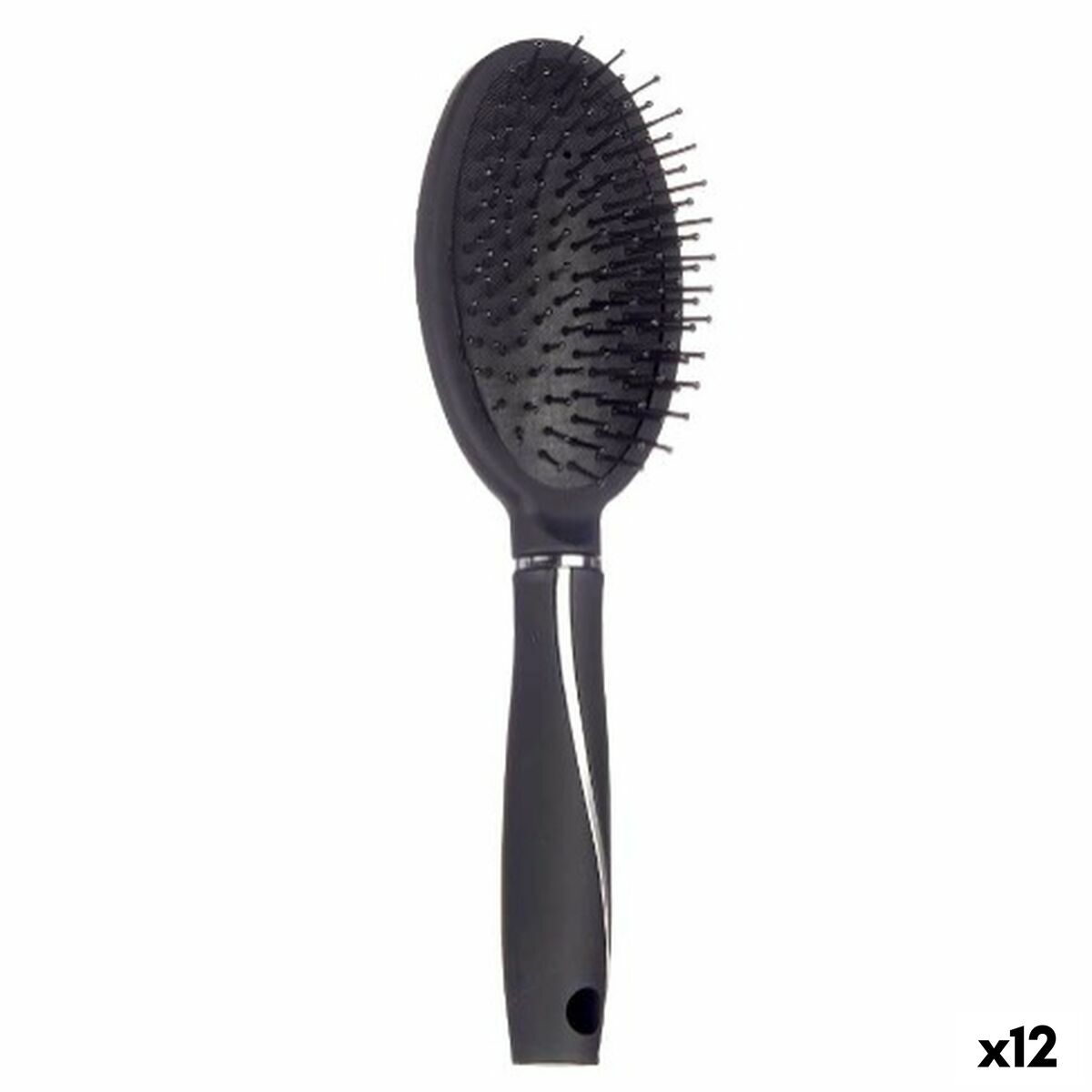 Brush Black Silicone Plastic (12 Units) Berilo