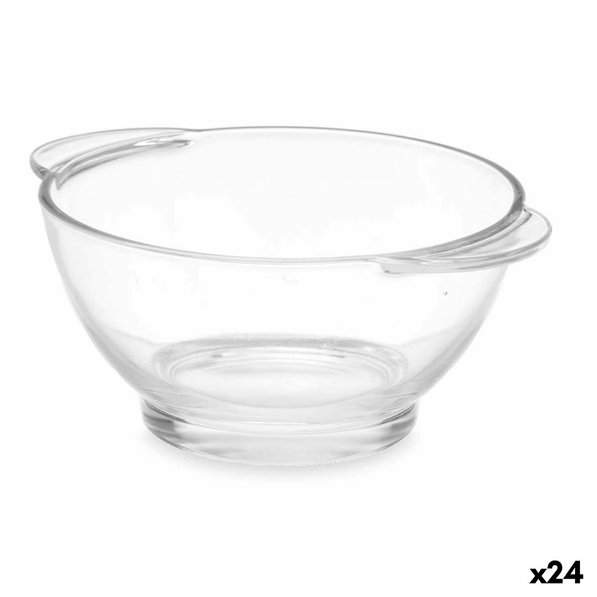 Soup Bowls Transparent 580 ml With handles Soup (24 Units) Vivalto