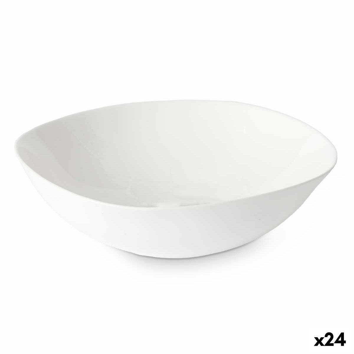 Bowl White 21,5 x 7 x 21,5 cm (24 Units) Squared Vivalto