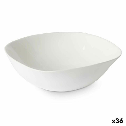 Bowl White 17,5 x 6 x 17,5 cm (36 Units) Squared Vivalto