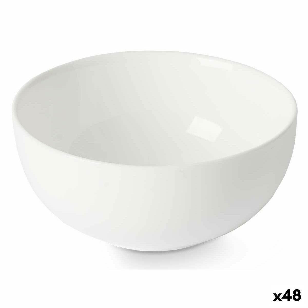 Bowl White 13 x 6 x 13 cm (48 Units) Vivalto