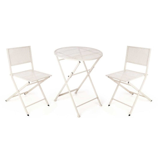 Table set with 2 chairs Ibergarden HS23377/78 White Ibergarden