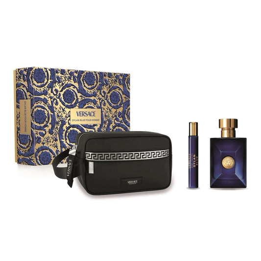 Men's Perfume Set Versace Dylan Blue EDT 3 Pieces Versace