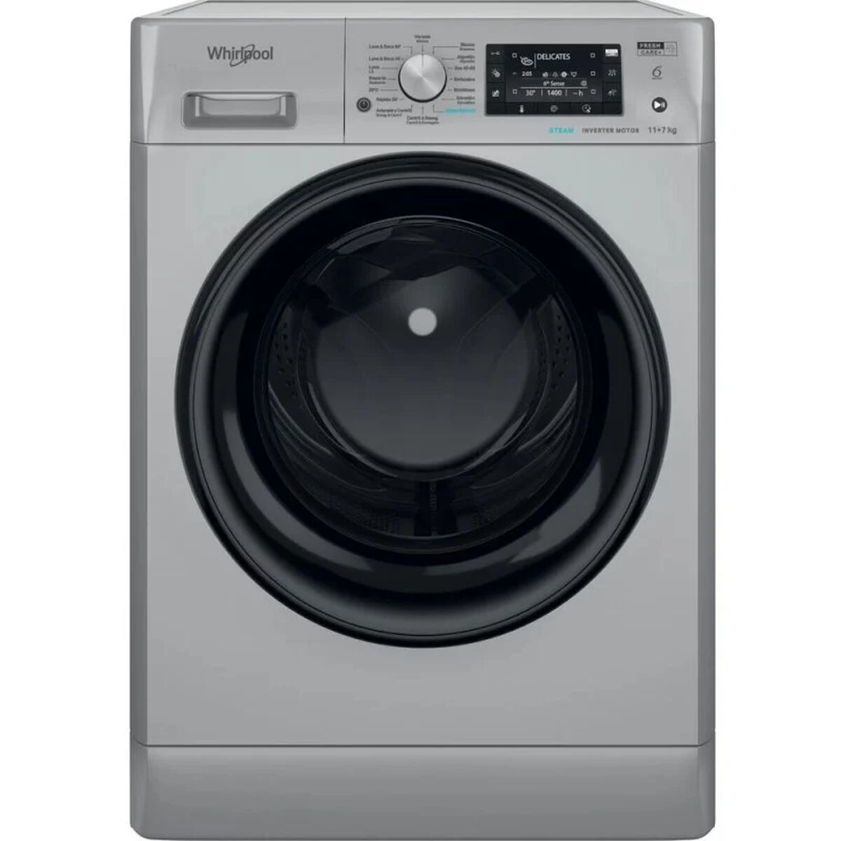 Washer - Dryer Whirlpool Corporation FFWDD 1174269 SBV SPT Silver 1400 rpm 7 kg Whirlpool Corporation