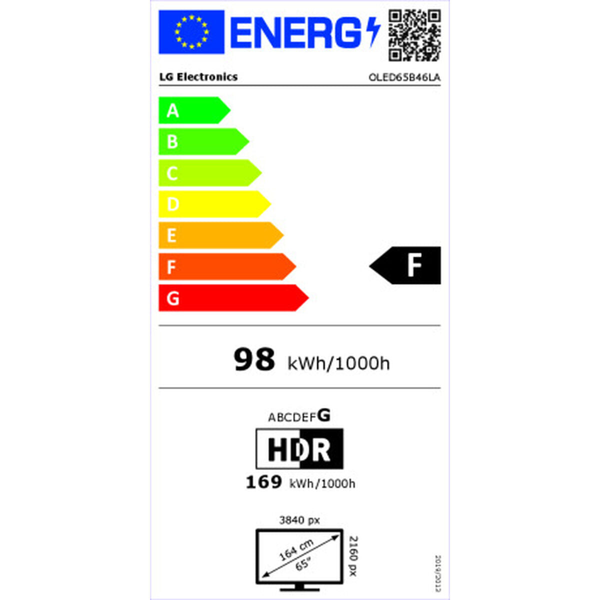 Smart TV LG OLED65B46LA.AEU 4K Ultra HD 65" OLED LG