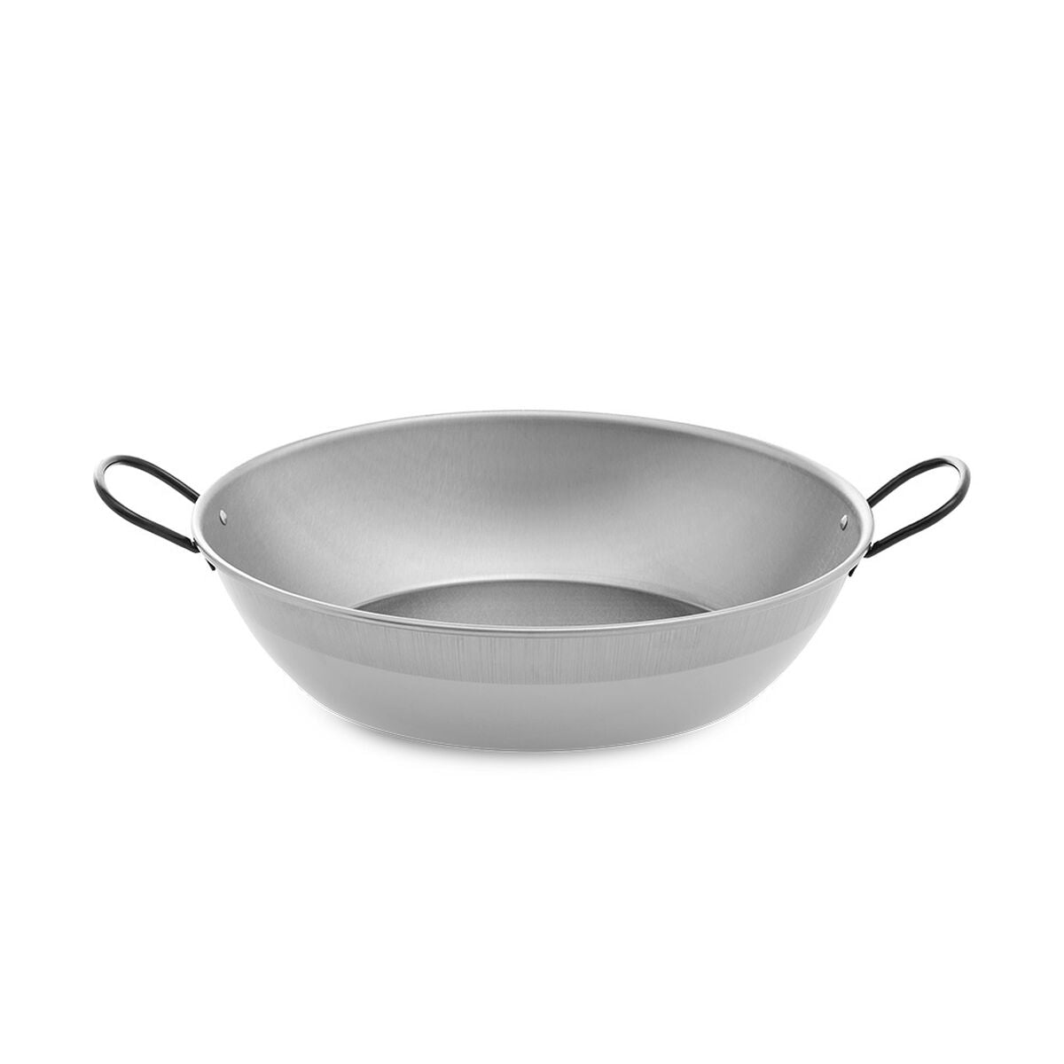 Deep Pan with Handles Vaello Polished Steel (Ø 34 cm) Vaello