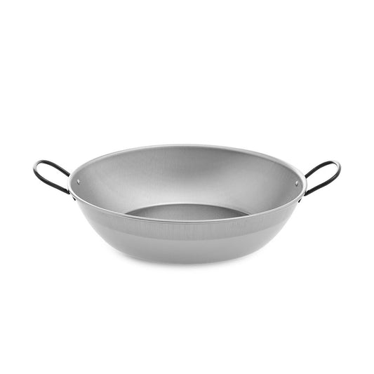 Deep Pan with Handles Vaello Polished Steel (Ø 34 cm) Vaello