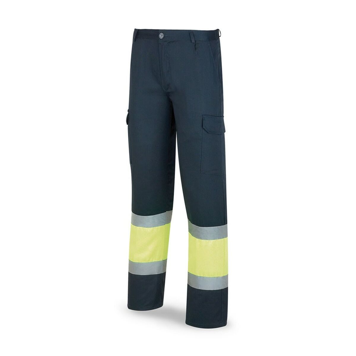 Safety trousers 388pfxyfa Yellow Navy Blue High visibility BigBuy Fashion