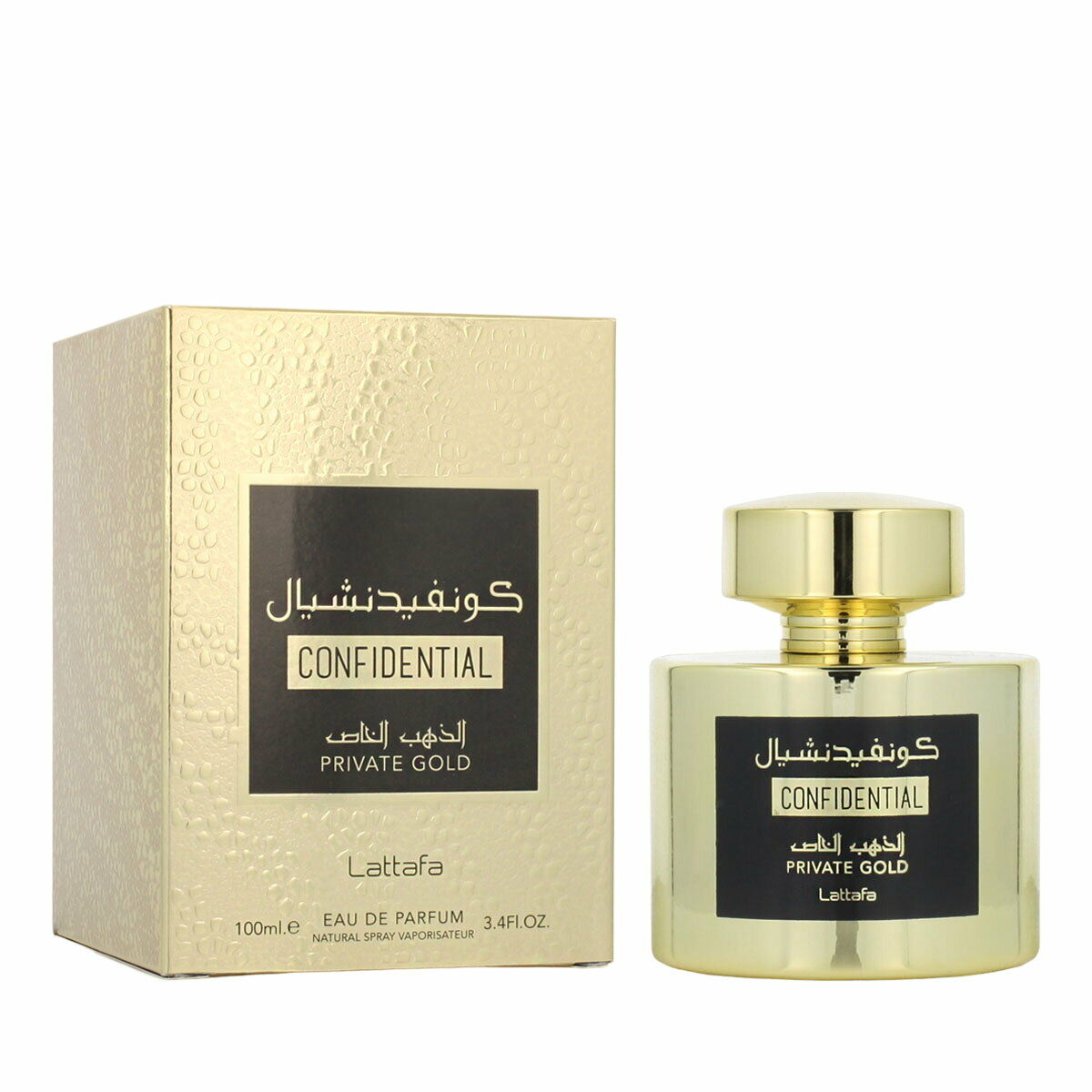 Unisex Perfume Lattafa EDP Confidential Private Gold 100 ml Lattafa