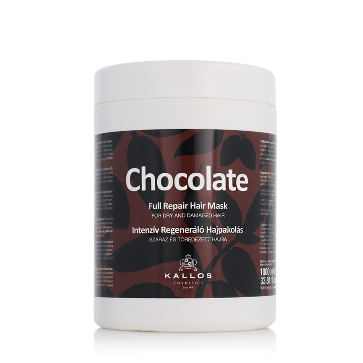 Restorative Hair Mask Kallos Cosmetics Chocolate 1 L Kallos Cosmetics