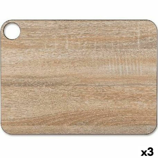 Cutting board Arcos 37,7 x 27,7 cm Brown Resin Fibre (3 Units) Arcos