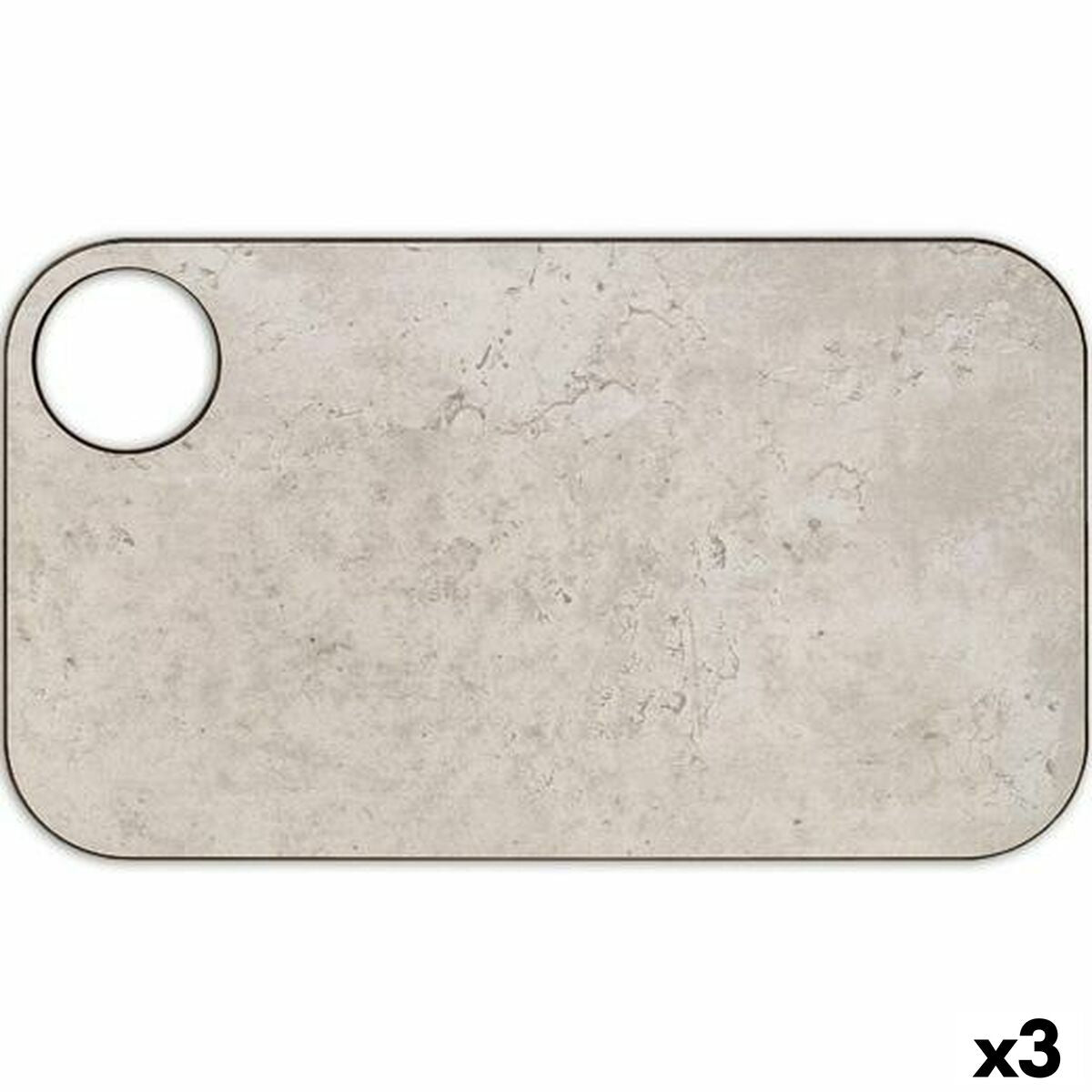 Cutting board Arcos Grey Resin 24 x 14 cm Fibre (3 Units) Arcos