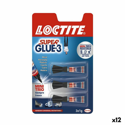 Instant Adhesive Loctite Super Glue-3 Mini (12 Units) Loctite