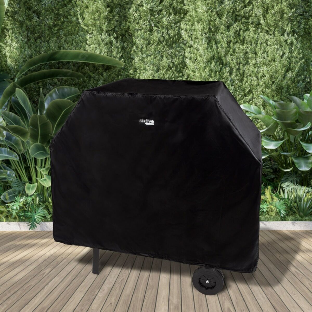 Protective Cover for Barbecue Aktive Black 4 Units 142 x 120 x 60 cm Aktive