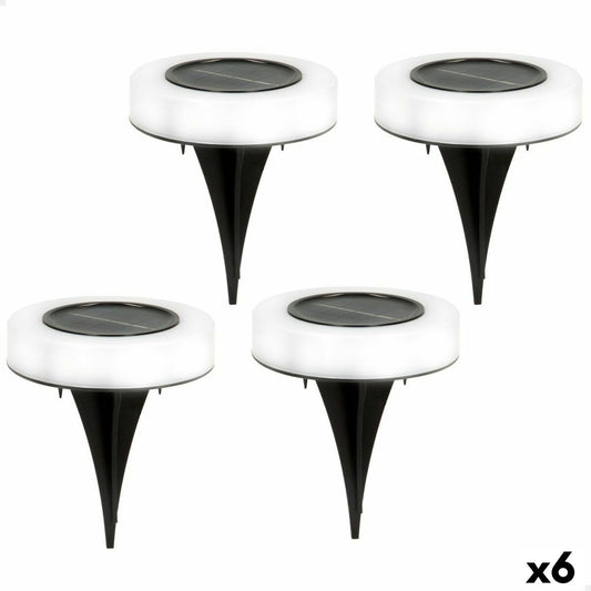 Set of solar garden lights Aktive 4 Pieces ABS 10,5 x 12,5 x 10,5 cm (6 Units) Aktive