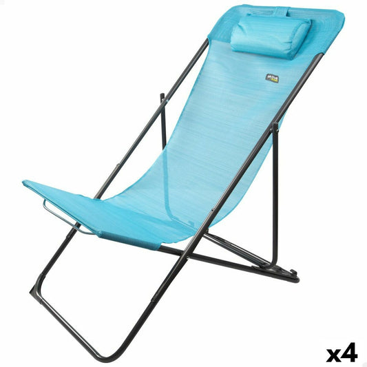 Reclining lounder Aktive Blue 53 x 87 x 78 cm (4 Units) Aktive