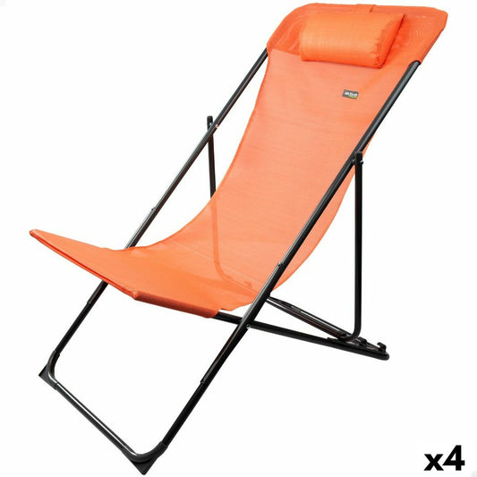 Reclining lounder Aktive Orange 53 x 87 x 78 cm (4 Units) Aktive