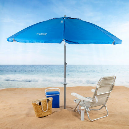 Sunshade Aktive Blue Polyester Aluminium 220 x 225 x 220 cm (6 Units) Aktive