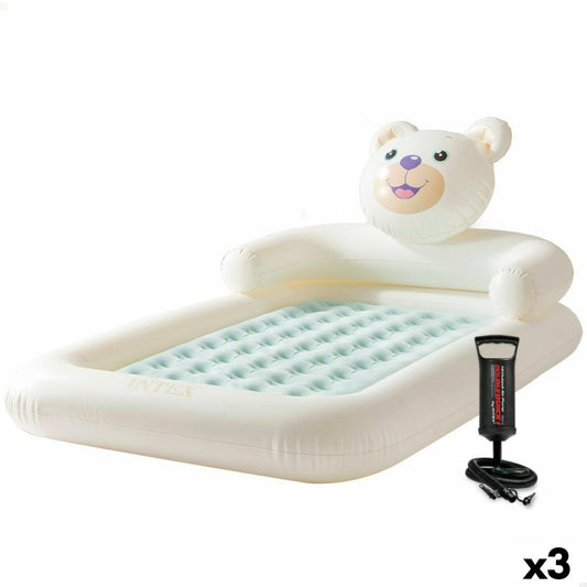 Inflatable Mattress Intex Junior Bear 114 x 10 x 178 cm 3 Units Intex