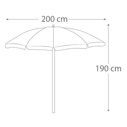 Sunshade Aktive 200 x 190 x 200 cm (12 Units) Aktive