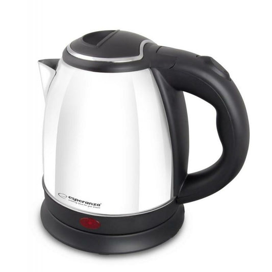 Kettle Esperanza EKK128W White Black Stainless steel Plastic 1350 W 1 L Esperanza