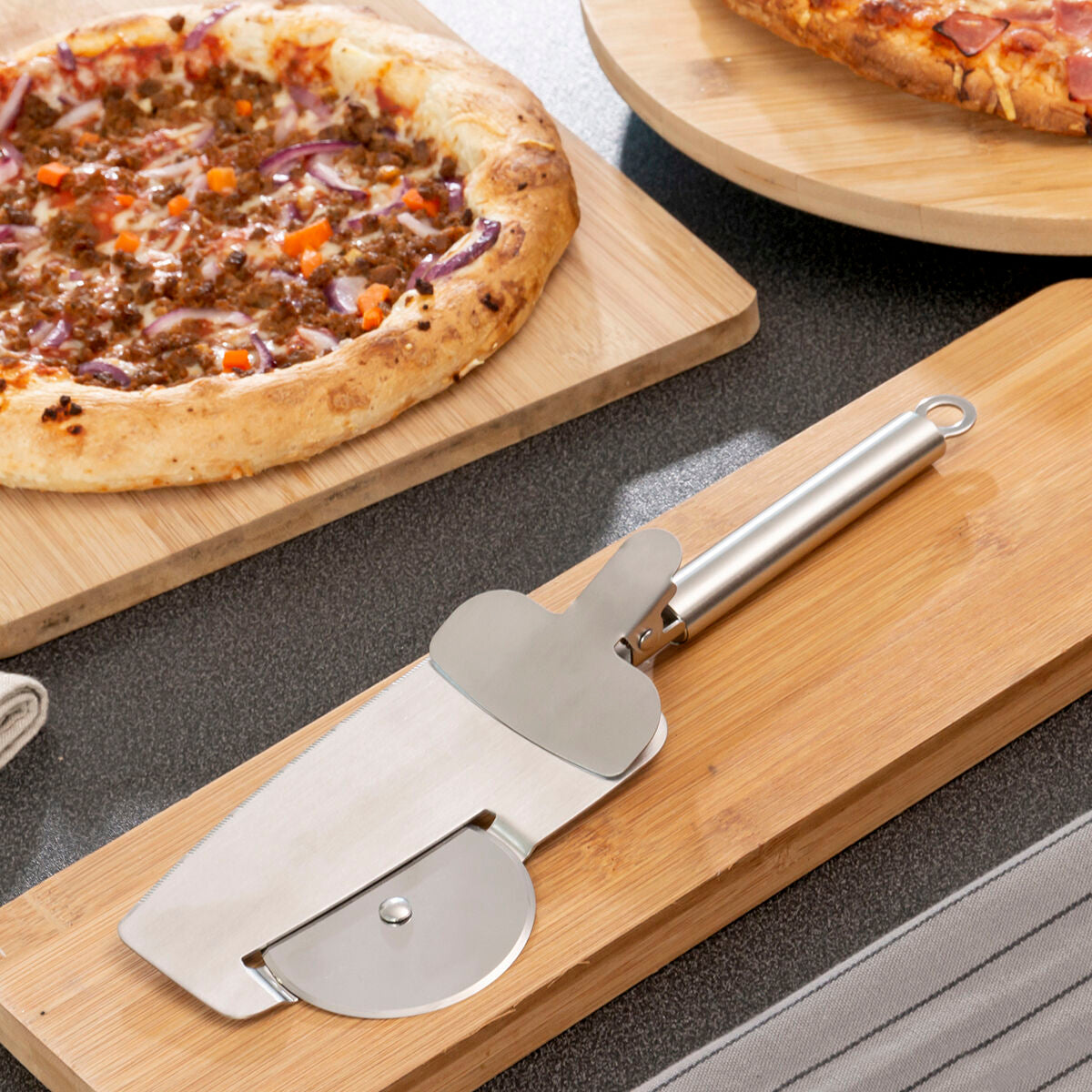 Pizza Cutter 4-in-1 Nice Slice InnovaGoods InnovaGoods