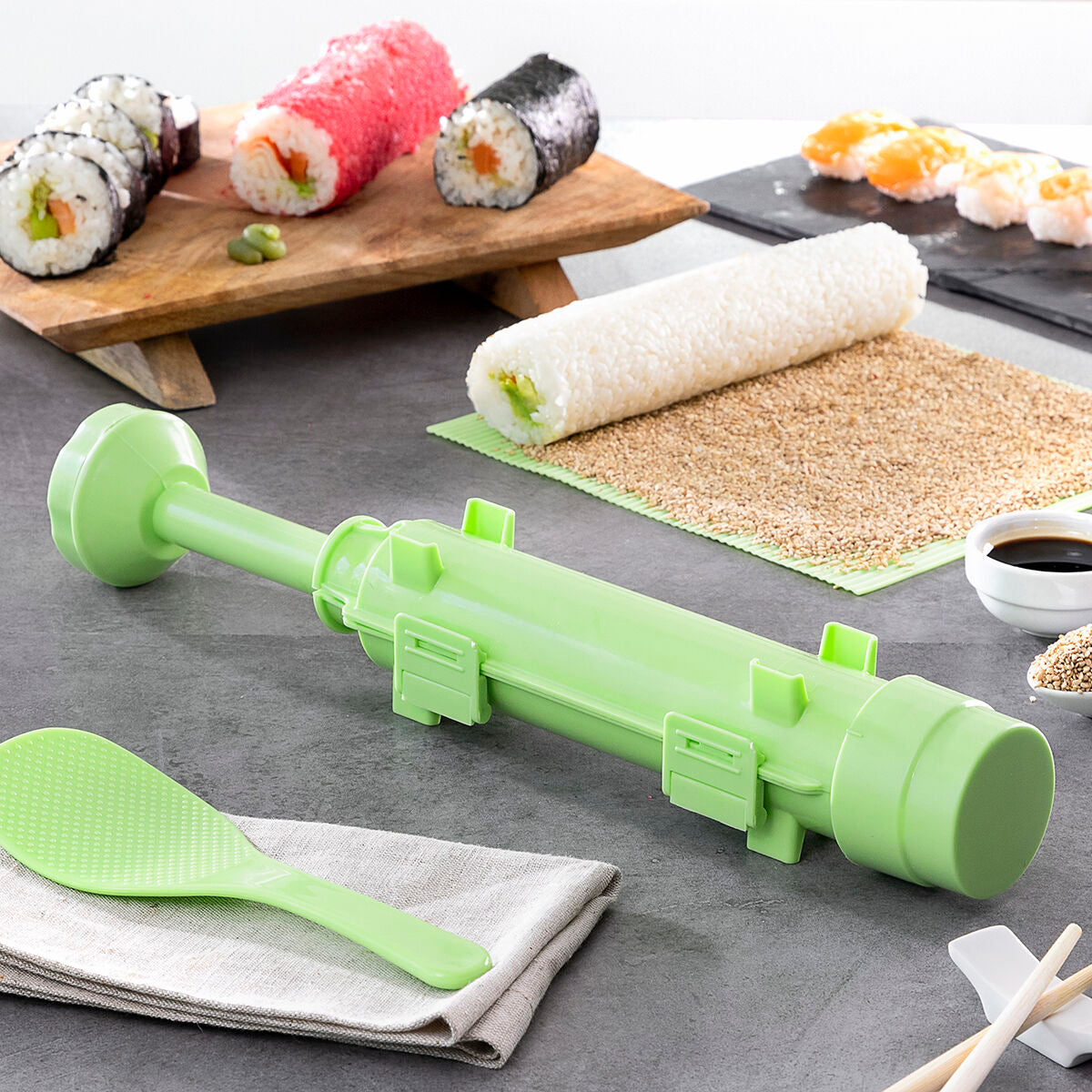 Sushi Set with Recipes Suzooka InnovaGoods 3 Pieces InnovaGoods