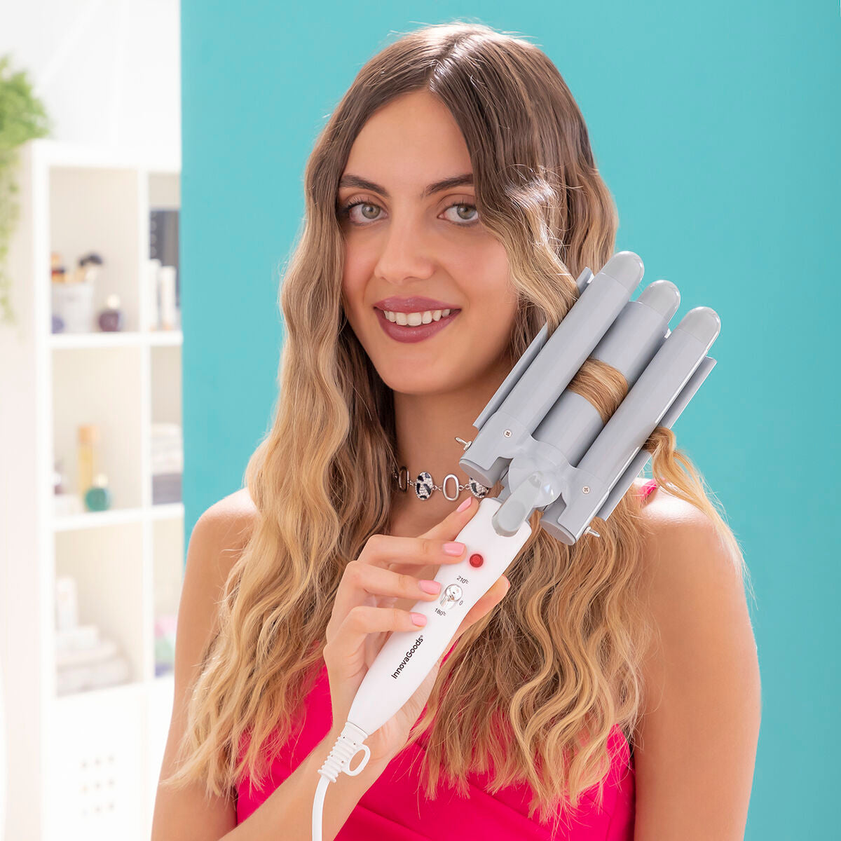 Triple Ceramic Styling Curling Iron Triler InnovaGoods InnovaGoods