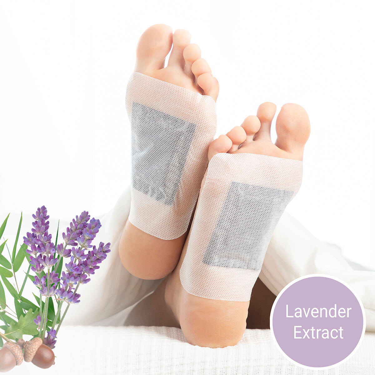 Detox Foot Patches Lavender InnovaGoods 10Units InnovaGoods