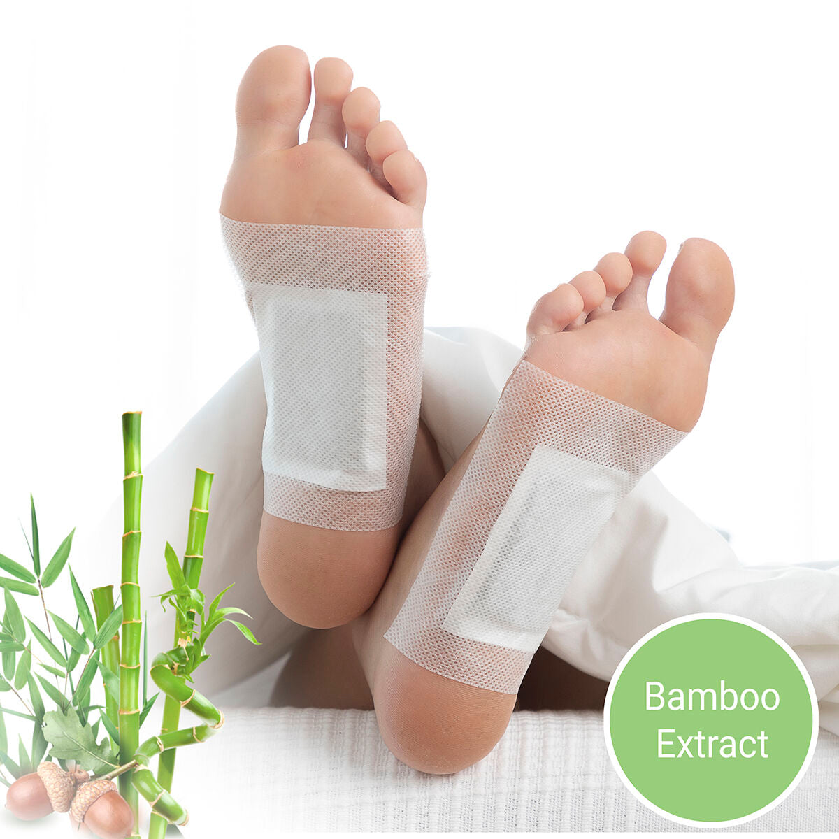 Detox Foot Patches Bamboo InnovaGoods 10Units InnovaGoods