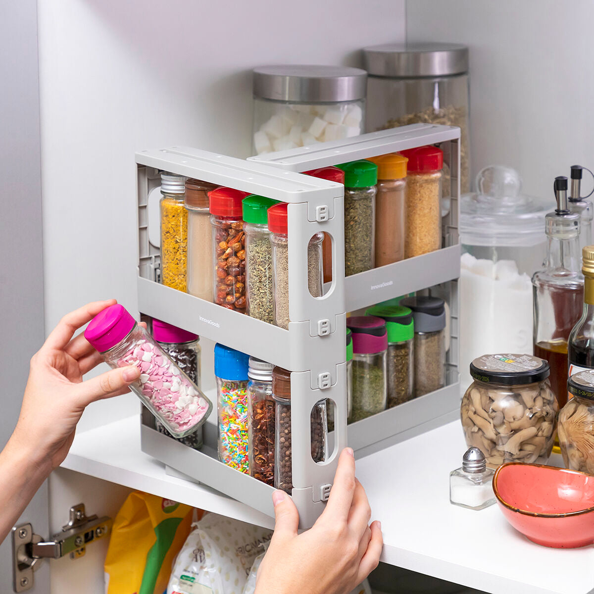 Sliding and Pivoting Spice Organiser Rispick InnovaGoods InnovaGoods