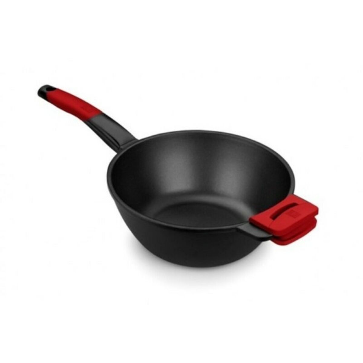 Wok Pan BRA A412028 Red/Black Ø 28 cm Stainless steel (1 Unit) (Ø 28 cm) BRA