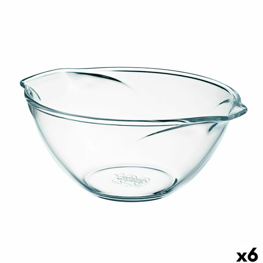 Mixing Bowl Pyrex Classic Vidrio Transparent Glass 27 x 23 x 12 cm 6 Units Pyrex