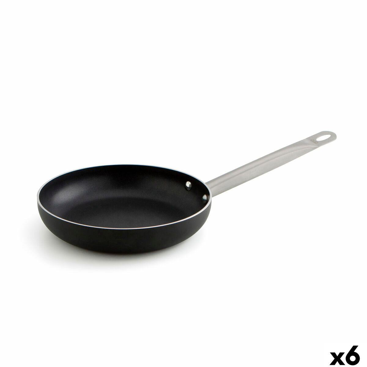 Pan Quid Pro Chef Black Metal Steel Ø 28 cm (6 Units) Quid