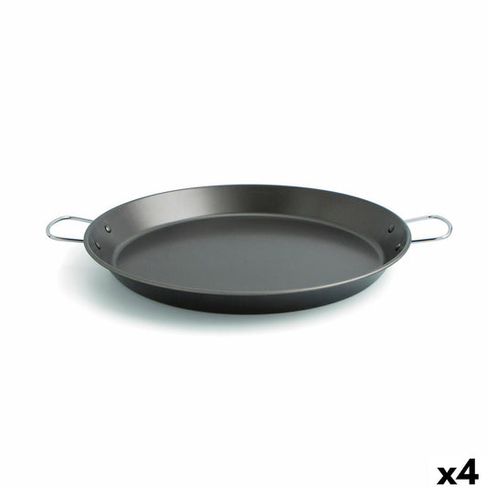 Pan Quid Senia Black Metal Steel Ø 46 cm (4 Units) Quid