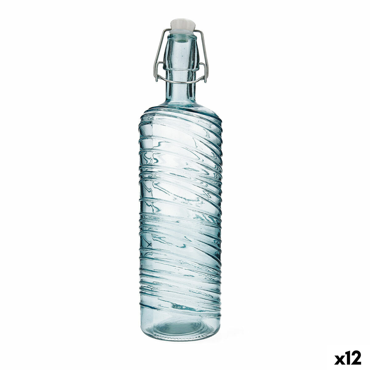 Bottle Quid Aire Turquoise Glass 1 L (12 Units) Quid