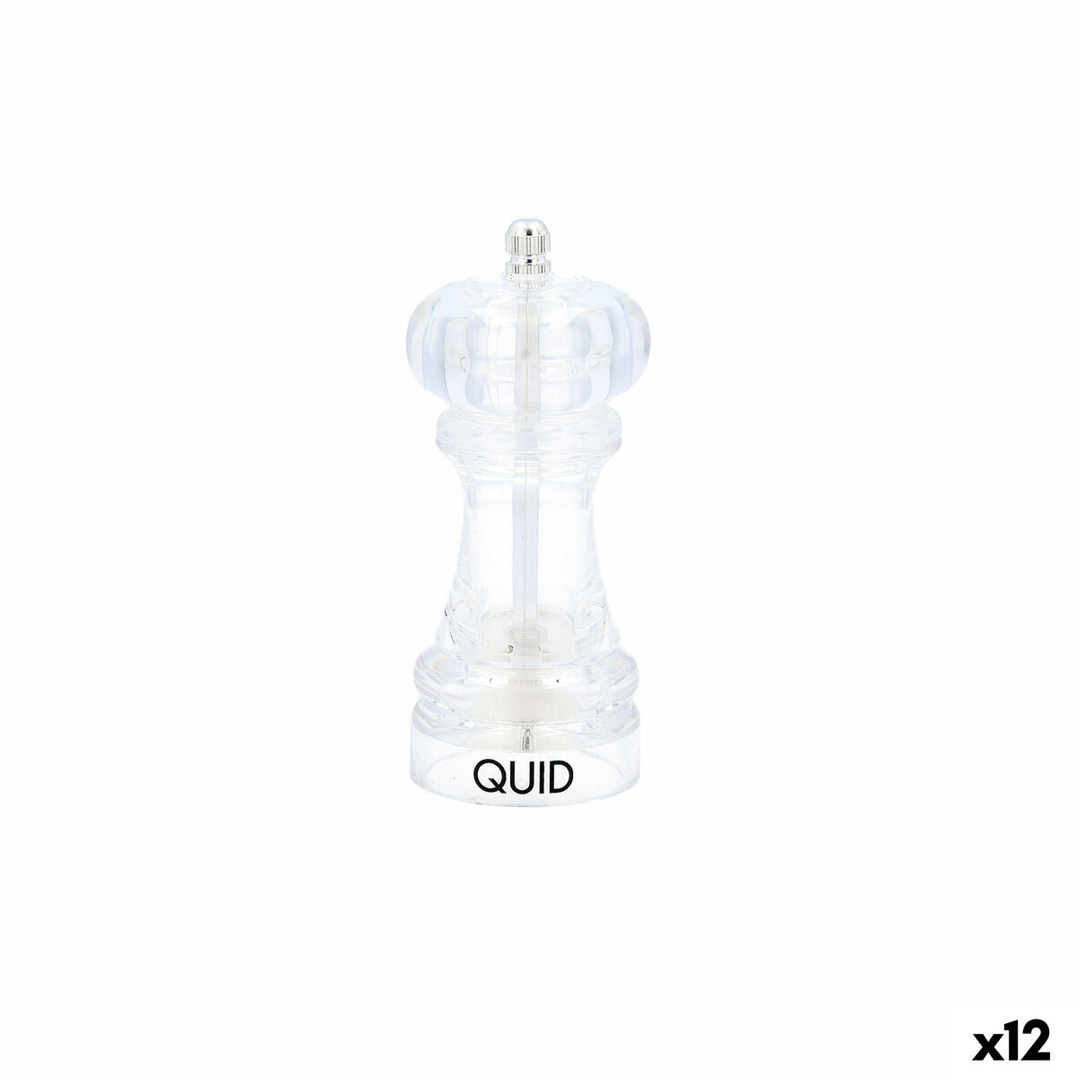 Spice Grinder Quid Hábitat Transparent 14 cm (12 Units) Quid