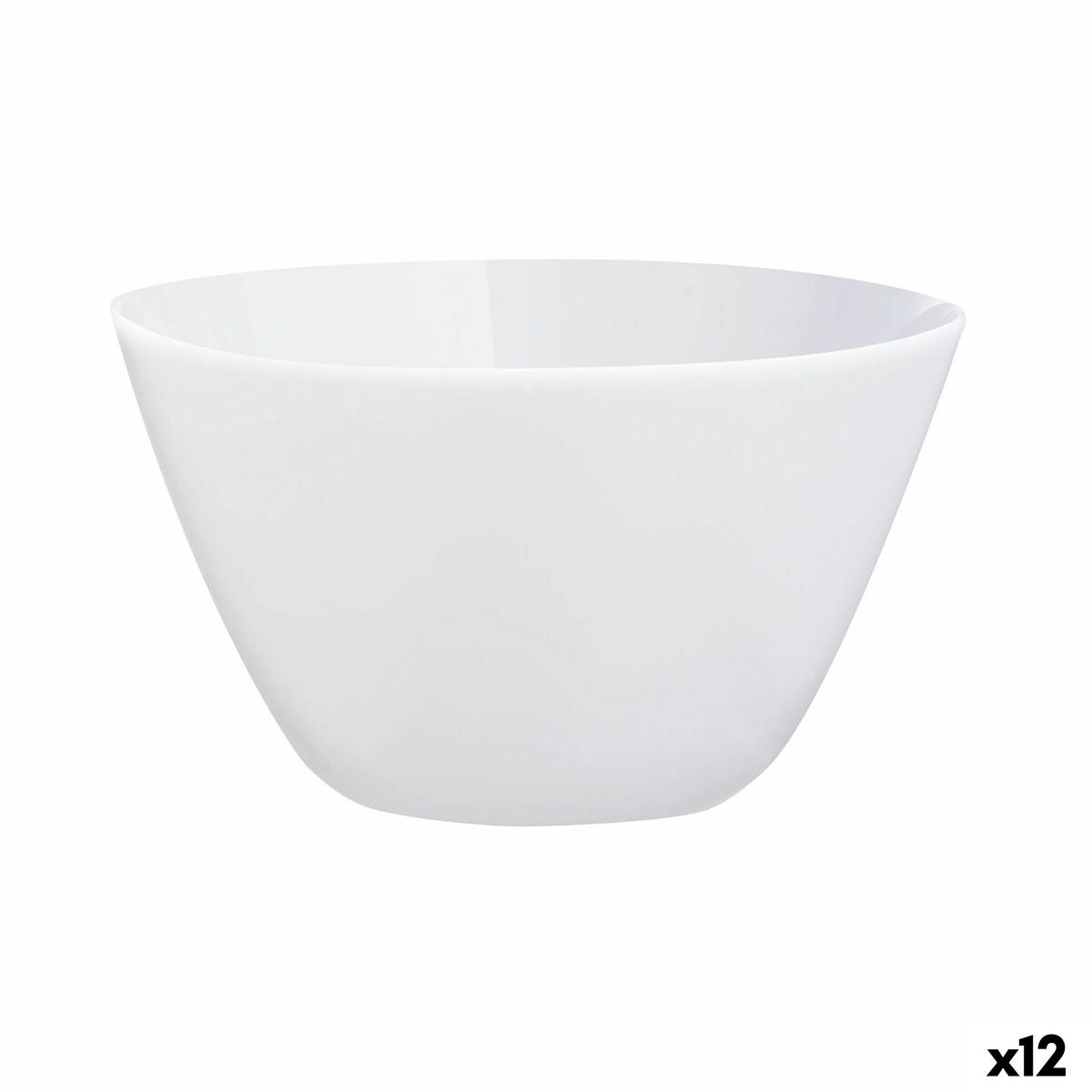 Bowl Luminarc Zelie White Glass (12 Units) Luminarc