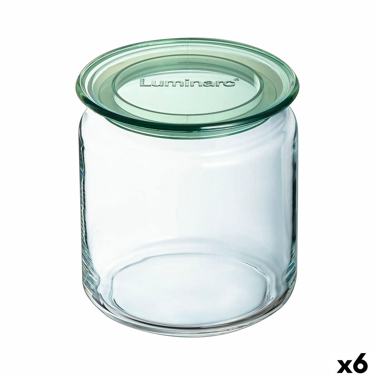 Jar Luminarc Pure Jar Green Glass 750 ml (6 Units) Luminarc